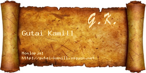 Gutai Kamill névjegykártya